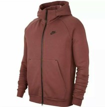 Nike Sportswear Tech Fleece Full Zip Winterized Hoodie BV3701-661 Red Mens LARGE - £66.80 GBP