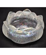 Clear Lotus candle holder with holographic glitter, Mini bowl, Hanging t... - £6.37 GBP+