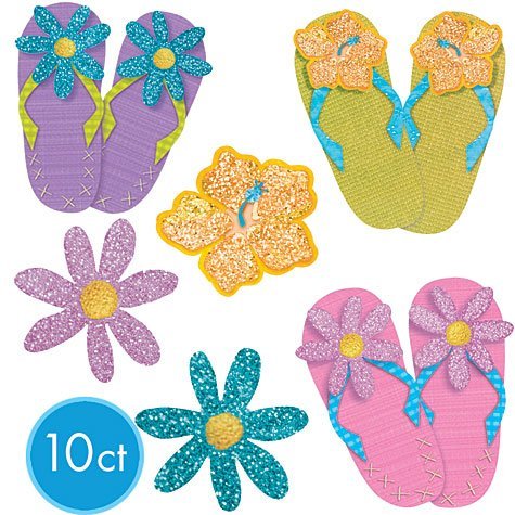 Fun in the Sun Mini Glitter Cutouts 10ct - $6.08