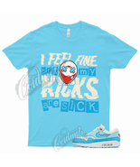 SICK T Shirt to Match Air Max 1 Puerto Rico Day Blue Gale Force Low Mid ... - £18.16 GBP+