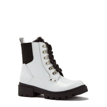 Justice Little Girl &amp; Big Girl Lug Bottom Boot, Size 13 Color White - £20.50 GBP