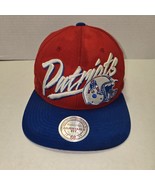 New England Patriots Hat Snapback Vintage Style Embroid Wool Cap Mitchel... - $587.19 MXN