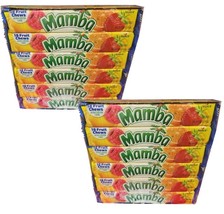 2 Packs Mamba Fruit Chews Box 24 Bars Candy Assorted Flavor Bulk Candies Fruits - £40.50 GBP