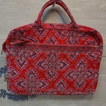 Vera Bradley Quilted Laptop Tote Handbag Red VGC - $15.00