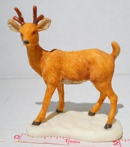 Lemax Brown Buck Stag Deer  Figurine snow scene Christmas figurine - £7.74 GBP