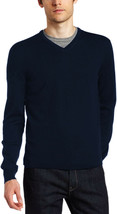 Hugo Boss Mens Dk Blue Baku E Extra Fine Merino Slim Fit V-Neck Sweater ... - $153.45