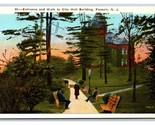 Entrance and Walk to City Hall Passaic New Jersey NJ UNP WB Postcard O17 - $4.90