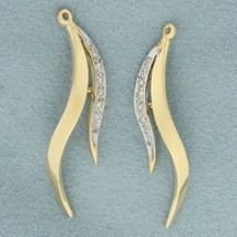 Diamond Drop Earring Enhancers in 14k Yellow Gold - $673.00