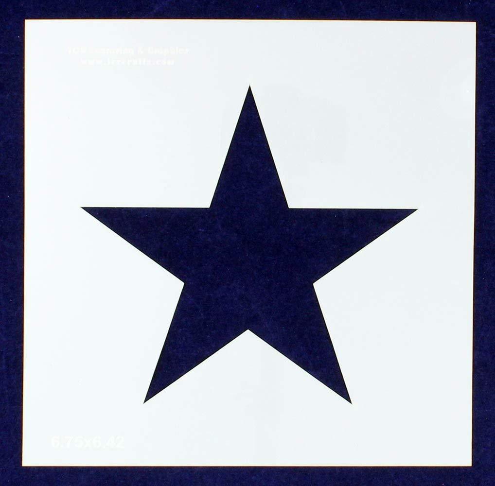 Single Star Stencil 14 Mil -9&quot; X 9&quot; Overall - Painting /Crafts/ Templates - $10.99