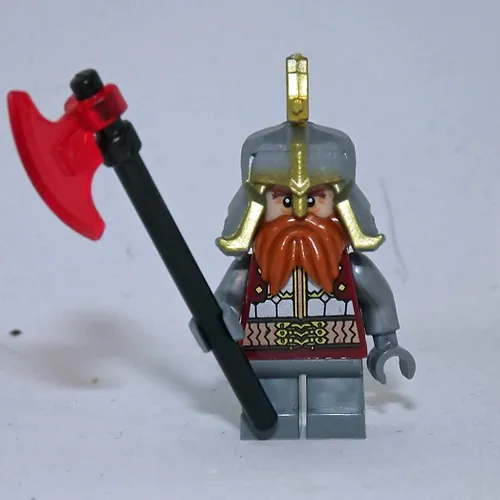 PAPBRIKS Lord Dain Iron Foot Dwarf LOTR Lord of the Rings Hobbit Rare Mi... - £5.10 GBP