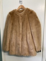 Ann Taylor Women&#39;s Brown  Faux Fur Coat Brand New Size XS W Tags - $89.00