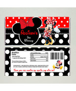  Printed red Minnie Mouse Candy Bar Wrappers 10 pc - £7.50 GBP