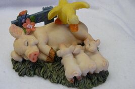 Pig Mom &amp; Babies with Ducks  #102 - $4.99
