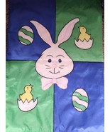 Vintage Jetmax Easter Embroidered  Applique Outdoor Garden Flag 40 x 28 ... - £10.90 GBP
