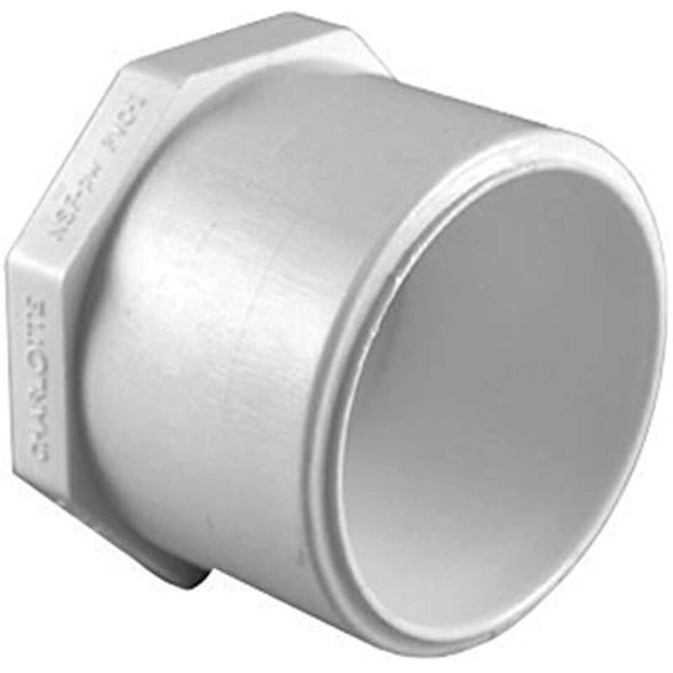 PVC 02118 1000HA Pipe Plug Spigot, White, 3/4-In. - Quantity 1 - $16.34