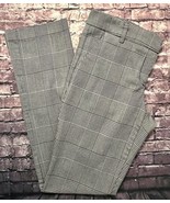 New York &amp; Company Women’s Plaid Stretch flat front pants Size 2 EUC - £12.46 GBP