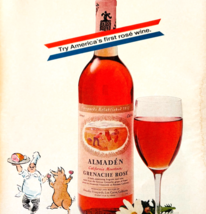 1970 Almaden Grenache Rose Wine Advertisement Vintage California Winery ... - $28.21 CAD