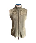 Woolrich Women’s Olive Green Knit Quilted Sleeveless Zip Up Vest Size Me... - £25.81 GBP