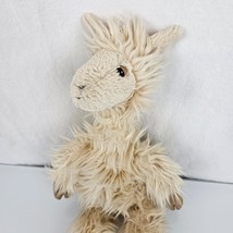 Jellycat London Plush Llama Luis 18” Shaggy Fluffy Tan Stuffed Animal Toy Lovey - £7.77 GBP