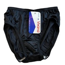 Vivana Vintage 1980s Small Black Silky Satin NWT Sissy Panties - $584.89 MXN
