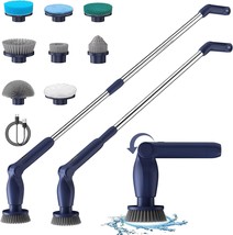 Electric Spin Scrubber Cordless Cleaning Brush with 8 Replaceable Brush Heads Ad - £62.25 GBP
