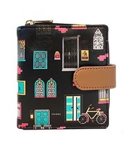 Women Printed Vegan Leather Small Wallet - Black Purse Batua Gift Rakhi - $638.25 MXN