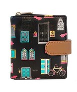 Women Printed Vegan Leather Small Wallet - Black Purse Batua Gift Rakhi - $638.25 MXN