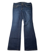 Womens American Eagle Stretch Slim Boot Bootcut Jeans Dark Wash Size 6 - $28.70