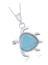 Nautical Turtle Caribbean Natural Larimar 18 or - £108.59 GBP