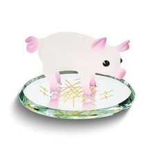 Glass Baron Barnyard Pig Handcrafted Glass Figurine - £16.65 GBP