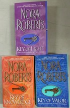 Nora Roberts Key Trilogy Key Of Light Key Of Valor Key Of Knowledge X3 Paperback - £8.59 GBP
