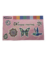 Funshot 5D Diamond Painting Suncatcher Kit Bird, Butterfly, Sunburst NEW - $19.84 CAD