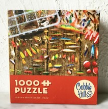 Cobble Hill Fishing Lures Jigsaw Puzzle 1000 - Complete - £14.90 GBP