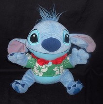11" Vintage Disney Sega Lilo & Stitch Hawaiian Shirt Stuffed Animal Plush Toy - $19.00
