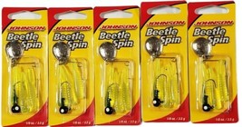 Johnson Beetle Spin 1/8 Ounce BSVP 1/8-FC Lot of 5 - £21.43 GBP