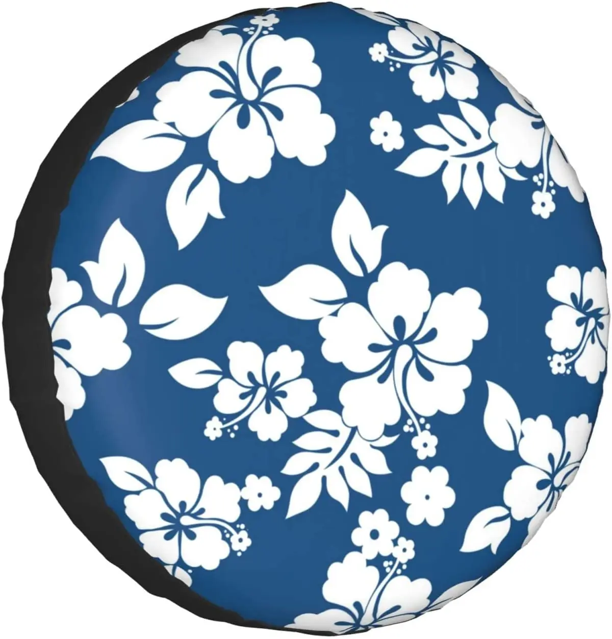 Hawaii Flower Printed Spare Tire Cover Waterproof Tire Wheel Protector for Car - £22.79 GBP