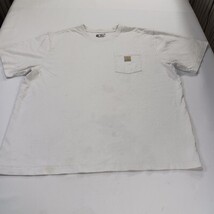 Carhartt K87 WHT Loose Fit Heavyweight Men's 2XL White Short Sleeve Cotton Shirt image 15