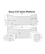 Sessa C35 Swim Platform Boat EVA Teak Decking 1/4&quot; 6mm - $645.00