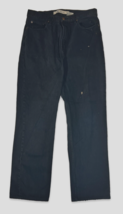Vintage 90&#39;s Gap 33x32 Easy Fit Dark Black on Black Denim Men&#39;s Jeans (Canadian) - £27.02 GBP