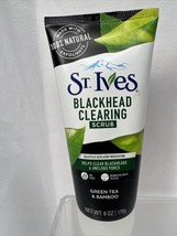 St Ives Blackhead Clearing Exfoliating Face Scrub, Green Tea &amp; Bamboo, 6 oz - £5.50 GBP