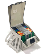 Lot of 3.5&quot; Used Floppy Disks - 35 Total Discs - Caddy w/ 4 Dividers - $350.54 MXN