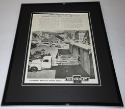 1951 Chevrolet Advance Design Truck Framed 11x14 ORIGINAL Vintage Advert... - $49.49