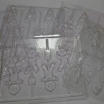 Halloween Chocolate Candy Mold Lot Ghost Witch Scarecrow Spider Mummy - £7.86 GBP