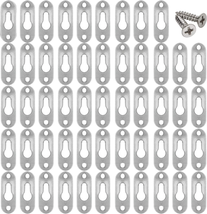100 PCS Heavy Duty Metal Keyhole Hanger 1.7 X 0.65 Inch Single Hole Hang... - $22.51