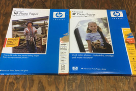 HP photo paper lot Premium and advanced large size photo paper still in ... - £19.72 GBP