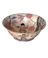 Vintage China Trader Bowl Hand Painted Enamel 9.75&quot; x 3.75&quot; - $76.85 CAD