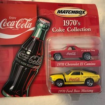 coca-cola matchbox 1970&#39;s coke collection by Avon, 1 red car and  1 yell... - £18.13 GBP