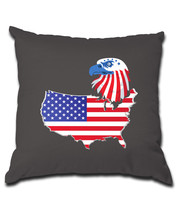 USA flag and eagle Pillow (Cover and Pillow Included) - £17.28 GBP+