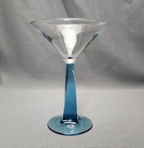 Bombay Sapphire Gin Mariner Martini Glass Blue Stem Cosmopolitan Cocktai... - $14.85