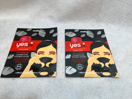 2X -  Yes To Tomatoes Clear Skin Detoxifying Charcoal Paper Spa Mask - £1.76 GBP